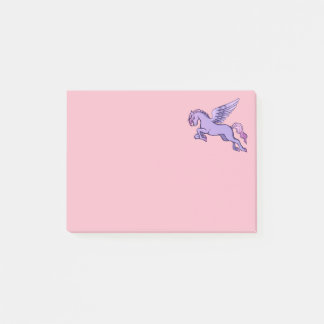 Purple and Pink Pegasus Art Cute Vintage Pegasi Post-it Notes