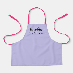 Purple and pink Personalized Little Chef Apron