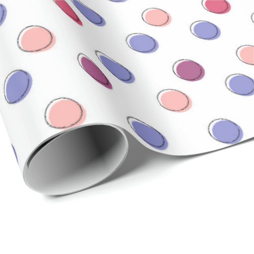 Purple and Pink Polka Dots Wrapping Paper