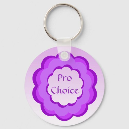 Purple and Pink Pro Choice Keychain
