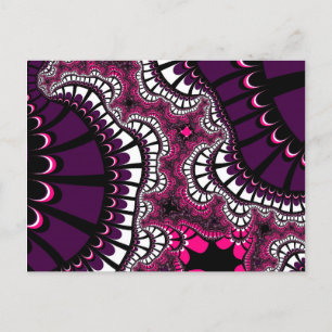 Purple and Pink Remix Postcard