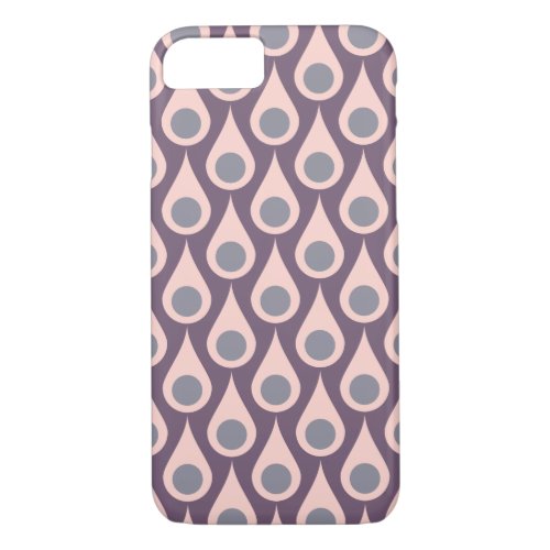 Purple And Pink Retro Drops iPhone 87 Case