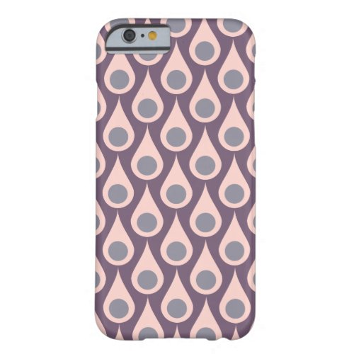 Purple And Pink Retro Drops Barely There iPhone 6 Case