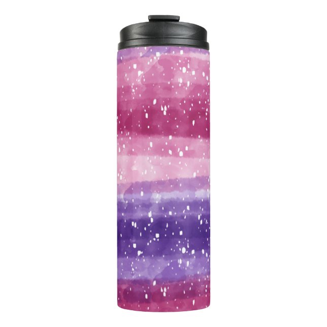 Purple and Pink Speckled   Thermal Tumbler (Front)