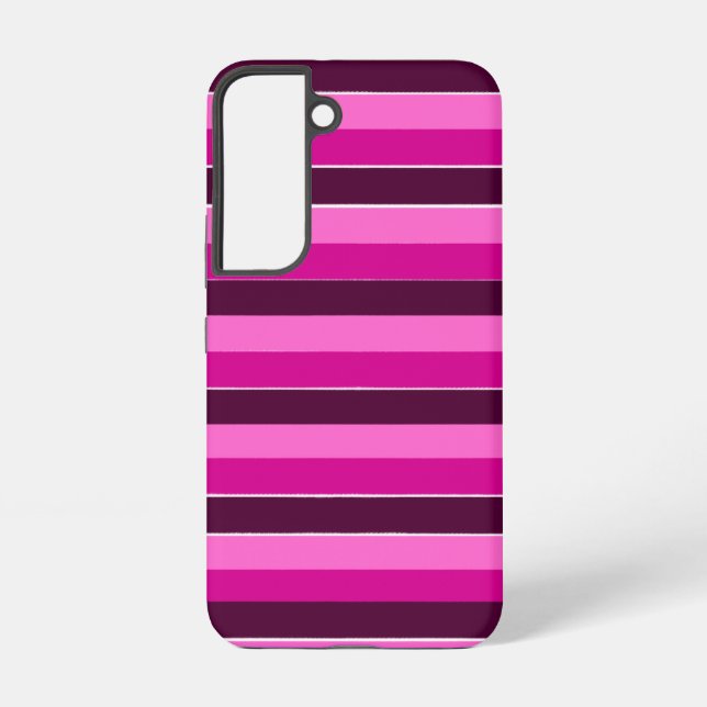 Purple and Pink Stripes  Samsung Galaxy Case (Back)