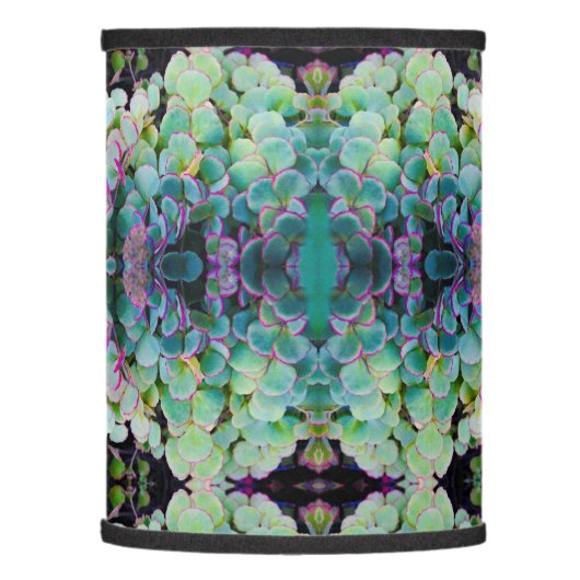 Purple and Pink Succulent Lamp Shade (Left)