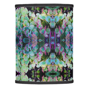 Purple and Pink Succulent Lamp Shade