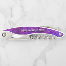Purple and Pink Swirl Corkscrew