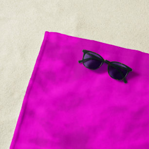 Purple And Pink Tie Dye, Beach Towel