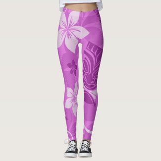 Purple and Pink Tiki Hawaiian
