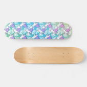 Purple and Pink Unicorn Pattern Skateboard Deck (Horz)