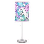 Purple and Pink Unicorn Pattern Table Lamp (Right)
