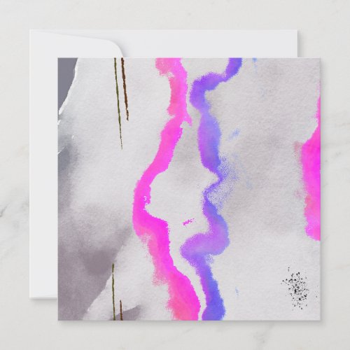 Purple And Pink Watercolor Abstract