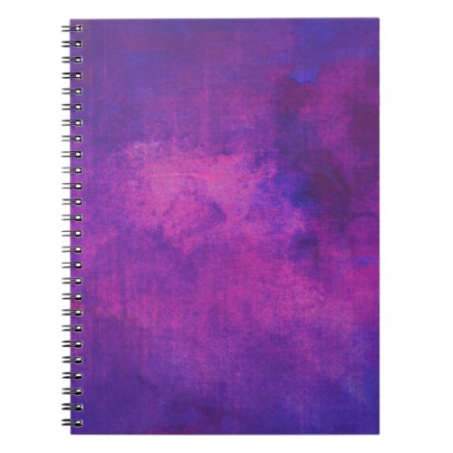 Purple and Pink Watercolor Abstract Background Notebook