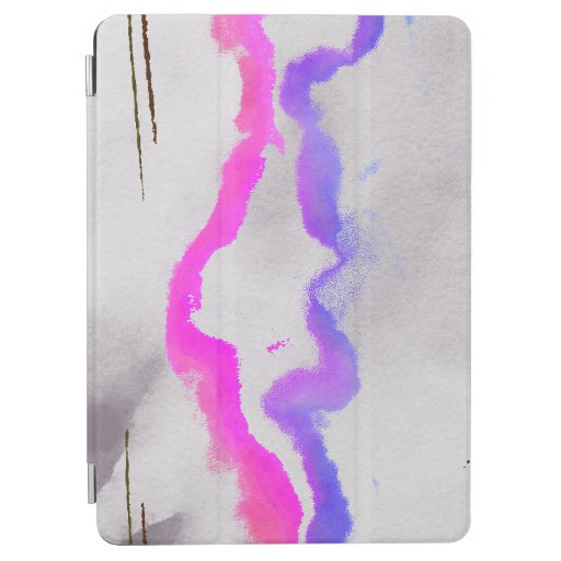 Purple And Pink Watercolor Abstract iPad Air Cover