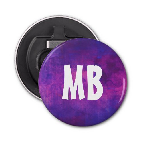 Purple and Pink Watercolor Personalized Bottle Opener