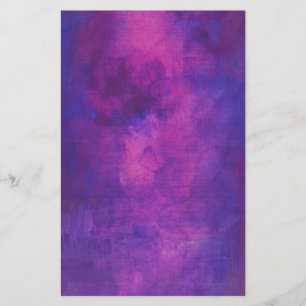 Purple and Pink Watercolor Scrapbook Background Stationery