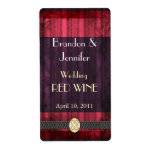 Purple and Pink Wedding Mini Wine Labels
