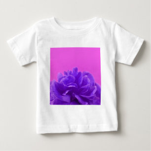 Purple and Raspberry Floral Art Baby T-Shirt