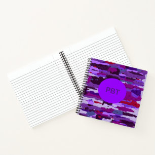 Purple and Red Chalk Notebook