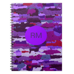 Purple and Red Chalk Notebook