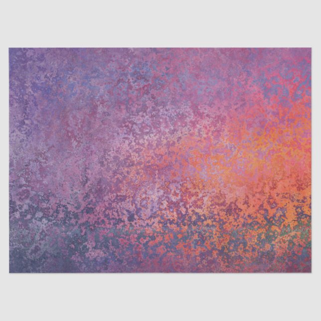 Purple and Red Grunge Tissue Paper (Front)