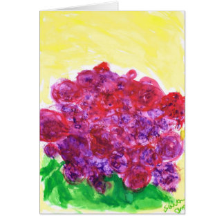 Purple and red roses cards