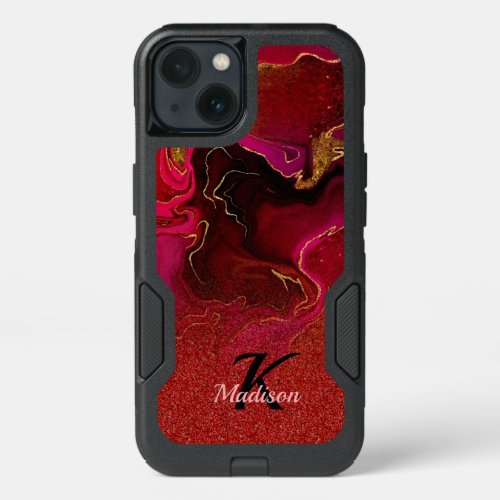 Purple and red sensual design iPhone 13 case