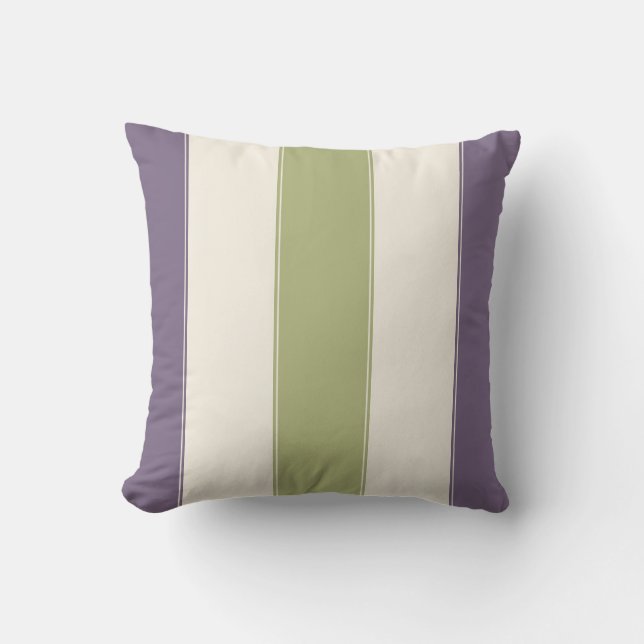 Purple and Sage Pillow (Front)