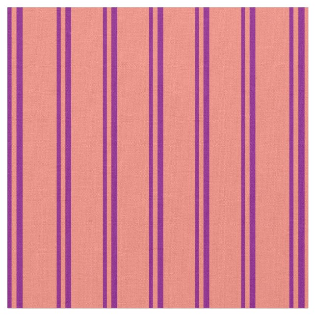 Purple and Salmon Colored Pattern Fabric (Close Up)