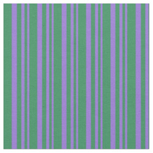 Purple and Sea Green Colored Stripes Fabric