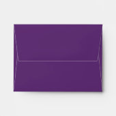 Purple and Silver A2 Envelope fits large RSVP Card (Back (Top Flap))