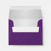 Purple and Silver A2 Envelope fits large RSVP Card (Back (Bottom))