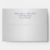 Purple and Silver A7 Envelope fits 5"x7" Sizes (Back (Top Flap))