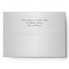 Purple and Silver A7 Envelope fits 5"x7" Sizes