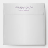 Purple and Silver A7 Envelope fits 5"x7" Sizes (Back (Top Flap))
