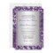 Purple and Silver Damask Swirls Wedding