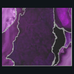Purple and Silver Faux Glitter Agate Wrapping Paper<br><div class="desc">This elegant and glamorous wrapping paper is versatile and can be used for giving gifts or art and craft projects. It is ideal for any occasion such as birthdays, weddings, bridal showers, baby showers, anniversaries or general gifts. It features purple marble agate on a distressed purple background. The faux silver...</div>