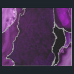 Purple and Silver Faux Glitter Agate Wrapping Paper<br><div class="desc">This elegant and glamorous wrapping paper is versatile and can be used for giving gifts or art and craft projects. It is ideal for any occasion such as birthdays, weddings, bridal showers, baby showers, anniversaries or general gifts. It features purple marble agate on a distressed purple background. The faux silver...</div>