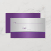Purple and Silver Place Cards (Front/Back)