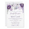 Purple and Silver Watercolor Floral Wedding