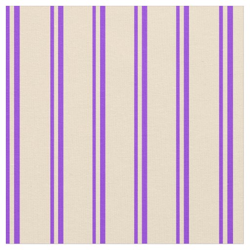 Purple and Tan Stripes Pattern Fabric
