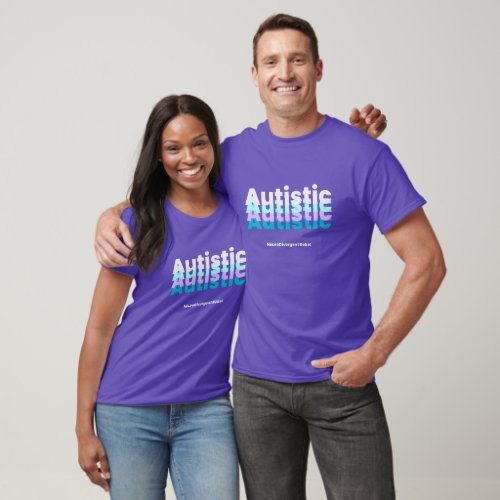 Purple and Teal Autistic Pride Shirt