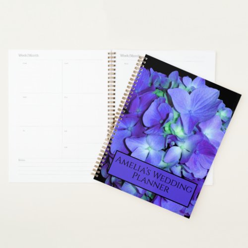 Purple and teal hydrangea purple blue flowers mom planner