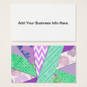 Purple and Teal Pattern Strips (Front & Back)