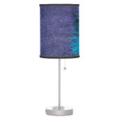 Purple and Teal Peacock Table Lamp (Left)