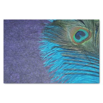 Purple And Teal Peacock Tissue Paper by Peacocks at Zazzle