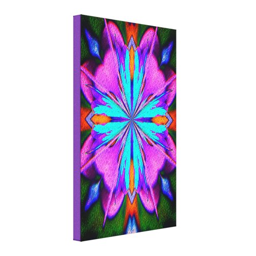 Purple And Turquoise Abstract Canvas Print