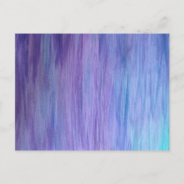 Purple and Turquoise Fusion Postcard (Front)