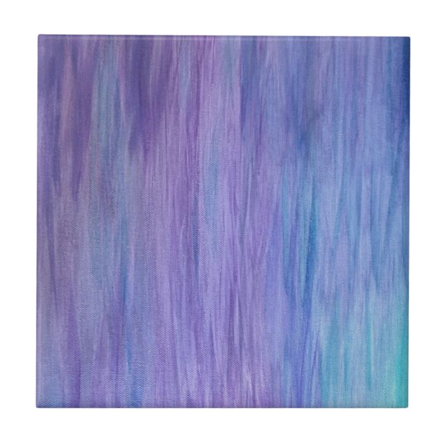 Purple and Turquoise Fusion Tile (Front)
